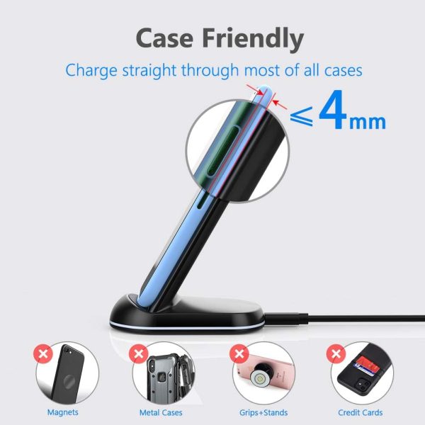 Yootech [2 Pack] Wireless Charger,10W Max Wireless Charging Stand,Compatible with iPhone 16/16 Plus/16 Pro Max/15/14/13/SE 2022/12/11/X/8,Galaxy S22/S21/S20/S10(No AC Adapter) - Image 5