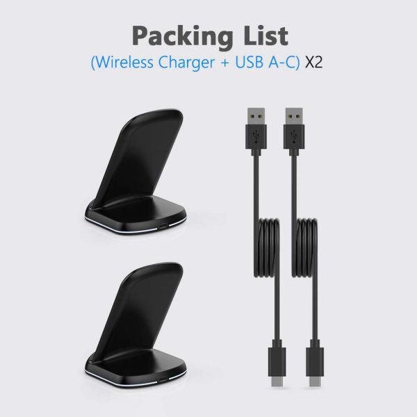 Yootech [2 Pack] Wireless Charger,10W Max Wireless Charging Stand,Compatible with iPhone 16/16 Plus/16 Pro Max/15/14/13/SE 2022/12/11/X/8,Galaxy S22/S21/S20/S10(No AC Adapter) - Image 6